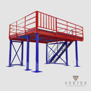 Heavy-duty industrial platform by Vertex Hi Fab for safe elevated working areas